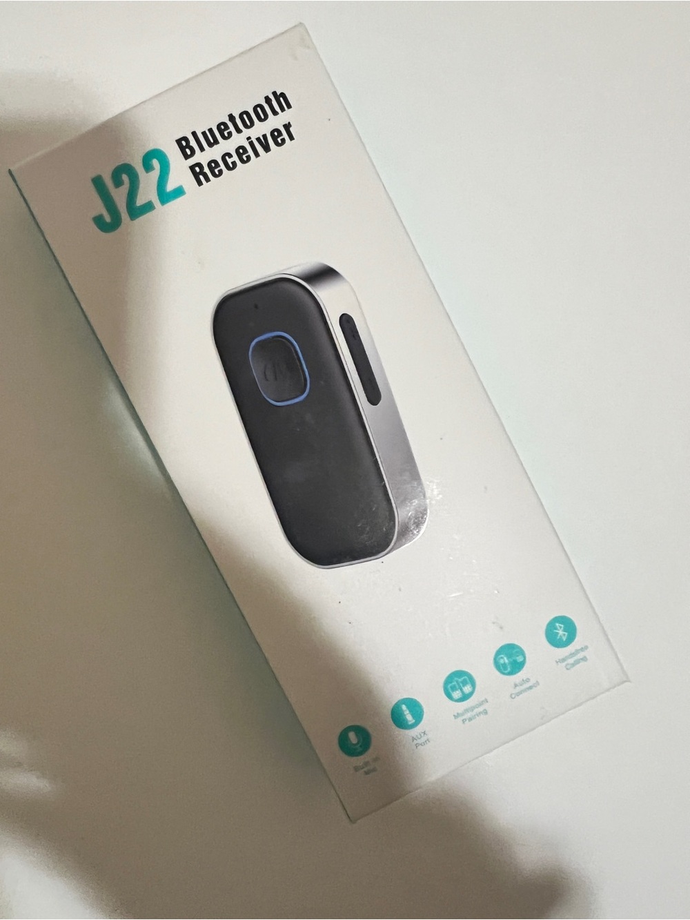 J22 Bluetooth Receiver - Black & Silver